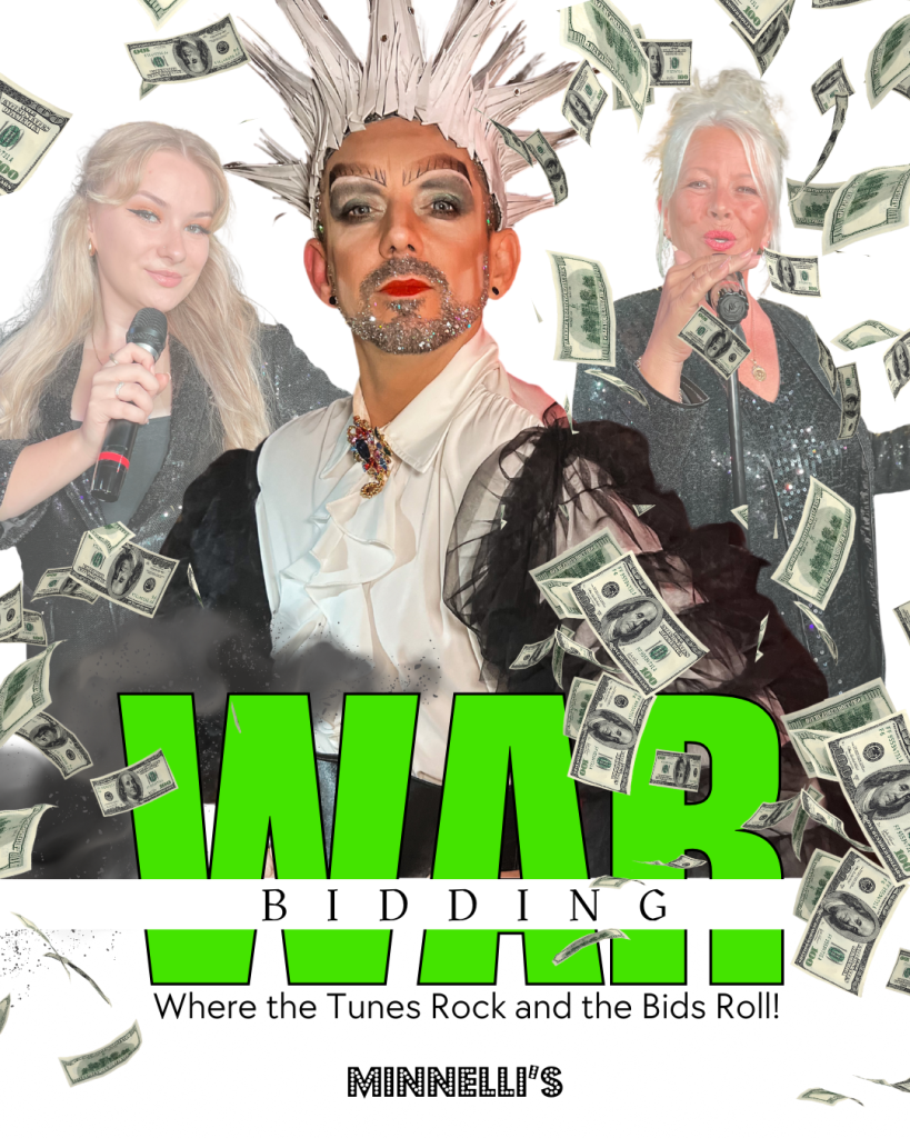 Drag King - King Key hosting Bidding War at Minnelli’s in Benalmádena – an interactive drag cabaret show with live music and audience games