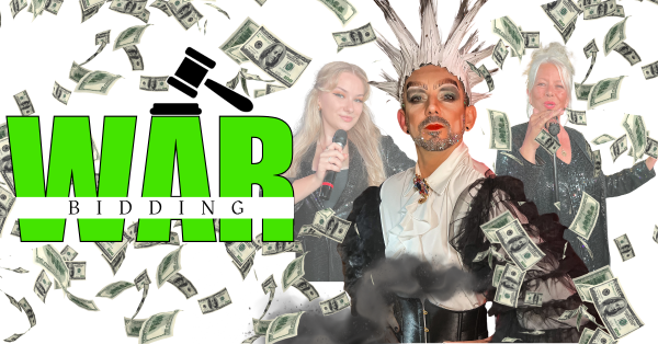 Drag King - King Key hosting Bidding War at Minnelli’s in Benalmádena – an interactive drag cabaret show with live music and audience games