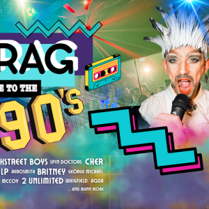 Drag Me to the 90s – Live drag cabaret show in Benalmádena featuring King Key and Violet Rouge at Minnelli’s