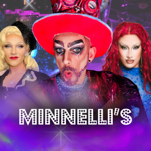 King Key performing live at Minnelli’s Drag Show Bar in Benalmádena with guest drag queens in a cabaret setting