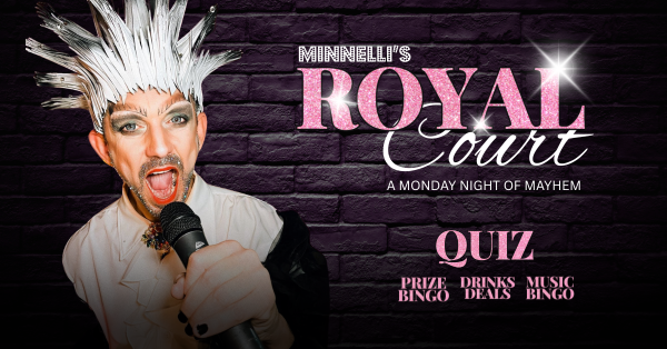 King Key hosting Royal Court at Minnelli’s in Benalmádena – a free Monday night drag show with quiz, music bingo, and cabaret fun