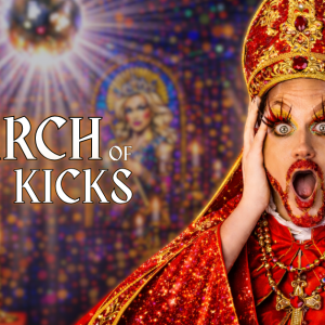 King Key performing at The Church of High Kicks drag show in Benalmádena