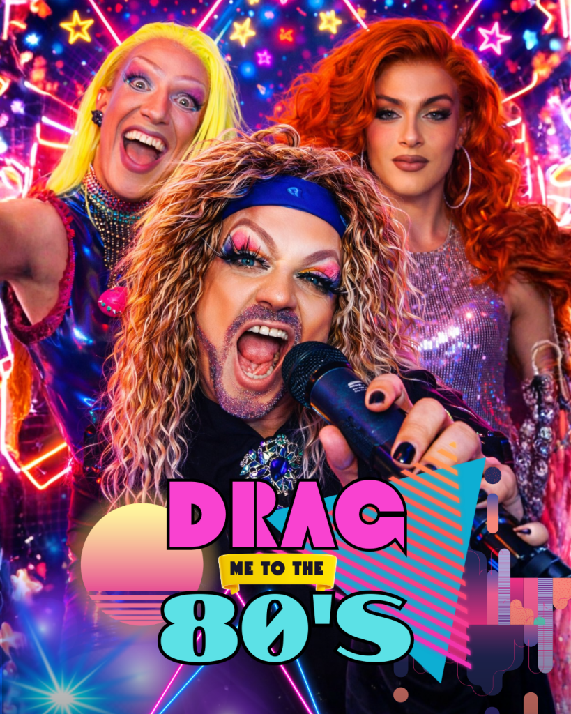 Minnelli’s Showbar glowing with 80s lights and drag party vibes