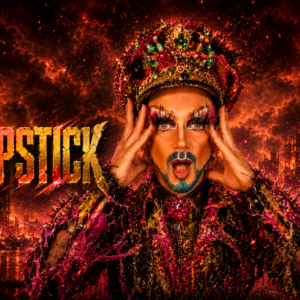 King Key in apocalyptic drag glamour for Apocalipstick, a live drag cabaret show at Minnelli’s in Benalmádena.